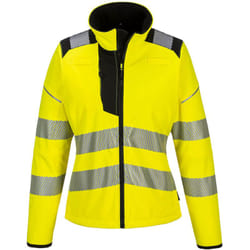 Portwest - Softshell PW3 haute visibilité pour femmes couleur : Jaune/Noir taille l