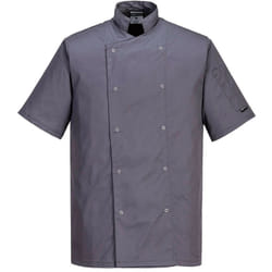 Portwest - Veste de cuisine Cumbria couleur : Gris Ardoise taille s