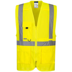 Gilet Executive haute visibilité avec poche pour tablette Jaune 2XL