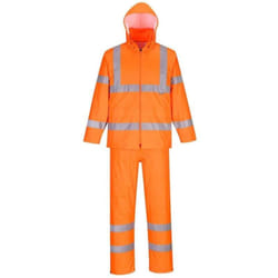 Ensemble de pluie enroulable haute visibilité Portwest Orange m