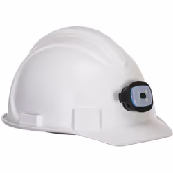Support adhésif pour fixer le boîtier aux casques de sécurité. La lampe de casque rechargeable par USB magnétique se fixe sim ...