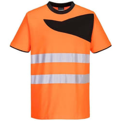 T-shirt Haute Visibilité Pw2 M/c Couleur : Orange/noir Taille 4xl Portwest