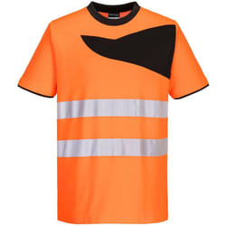 T-shirt Haute Visibilité Pw2 M/c Couleur : Orange/noir Taille Xxl Portwest