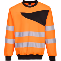 Poignets bord côte pour la chaleur et le confort. Le sweat-shirt Haute-Visibilité PW2 est unique de part son design distincti ...