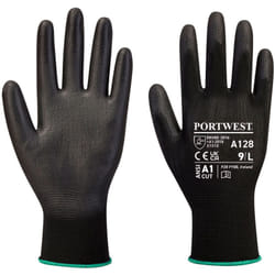 Portwest - Gants enduit pu paume sans latex Noir 2XL - Taille 11