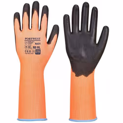 Caractéristiques : ● Résistance a la coupure niveau D ● Tricot jauge 13 pour un ajustement parfait ● revêtement en PU lisse ● ...