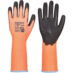 Gants Vis-Tex Cut à manchette longue Orange/Noir 3XL - Taille 12
