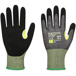 Gant anti-coupures niveau e excellente adhérence rétro réfléchissant Portwest Gris / Noir 9