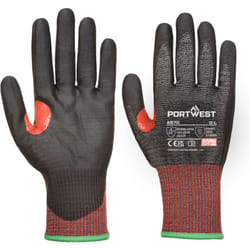 Portwest - Gants cs anti-coupure f en pu J13 Noir s - Taille 7