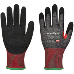 Gant de travail cuir anti-coupures tactiles excellente adhérence Portwest AHR13 Noir 8