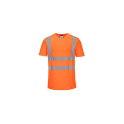 Portwest - T-shirt col v avec empiècements latéraux en maille aérée couleur : Orange taille l