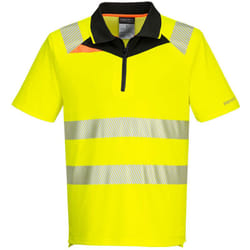 Dx4 Polo Haute Visibilité Mc - Xl - Jaune/noir Portwest