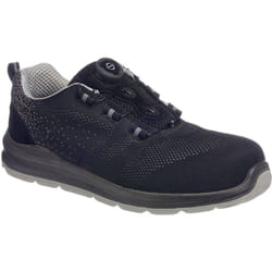 Portwest - Compositelite Wire Lace Safety Trainer Knit S1P - 43 - Noir/Gris
