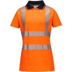 Polo Ladies Pro Couleur : Orange/noir Taille Xs Portwest