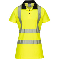 Polo Ladies Pro Couleur : Jaune/noir Taille Xxl Portwest