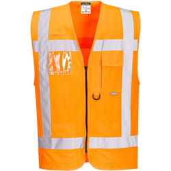Gilet Multipoches haute-visibilité RWS Orange S