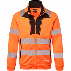 6 poches pour plus de rangement. Le sweat-shirt zippé à col cheminée DX4 Hi-Vis est innovant et technique avec un tissu molle ...