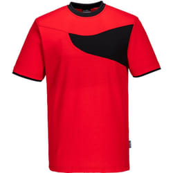 Portwest - T-shirt PW2 m/c Rouge/Noir xl