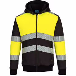 Le sweat à capuche fourrée zippé PW3 Classe 1, se caractérise par son design distinctif, combinant les bandes réfléchissantes ...