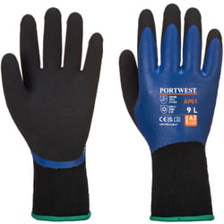 Portwest - Lot de 12 paires de gants Thermo Pro Glove Bleu/Noir 3XL - Taille 12
