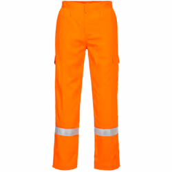 Pantalon de travail contemporain en tissu léger FR. Il est doté de nombreuses fonctionnalités, dont une longueur de jambe rég ...
