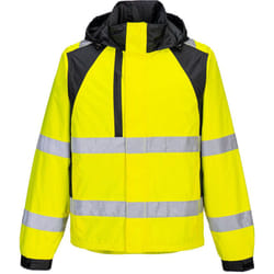 Portwest - veste de pluie wx2 eco hi-vis - taille xxl - jaune/noir