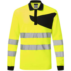 Portwest - Polo Haute Visibilité ml PW2 Jaune/Noir 4XL