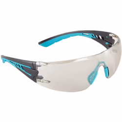 Branches co-injectées, bicolores et extrêmement flexibles pour un maximum de confort. Lunettes de sécurité enveloppantes, pol ...