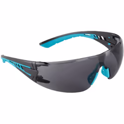 Branches co-injectées, bicolores et extrêmement flexibles pour un maximum de confort. Lunettes de sécurité enveloppantes, pol ...