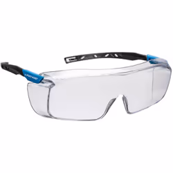 lunettes panoramiques. Style OTG unique, innovant et léger avec des branches fines bicolores bleues et grises dotées de fente ...
