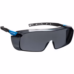 lunettes panoramiques. Style OTG unique, innovant et léger avec des branches fines bicolores bleues et grises dotées de fente ...