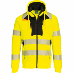 6 poches pour plus de rangement. Le sweat-shirt zippé à col cheminée DX4 Hi-Vis est innovant et technique avec un tissu molle ...