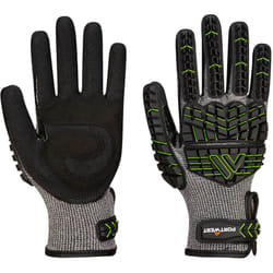 Gant Anti Impact En Mousse Nitrile Cutf - Taille 4xl - Noir/vert Portwest