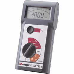 enquête Tensions de test 250 V, 500 V, 1000 V Test de continuité avec 200 mA Compensation du cordon de mesure Affichage numér ...