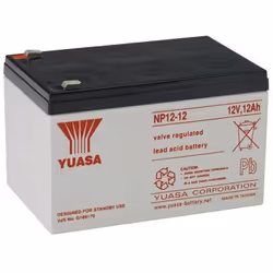 Yuasa NP12-12, Sealed Lead Acid (VRLA), 12 V, Blanc, 12000 mAh, 4,05 kg