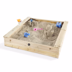 Plum Products Bac À Sable Square, 3 an(s), Bois, Bois