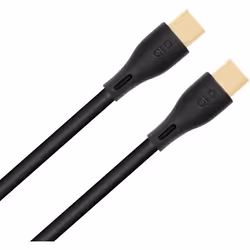 Câble USB-C vers USB-C - QED - Noir - Plaqué or 24k - PVC flexible - Conducteur cuivre OFC