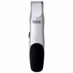 Wahl Groomsman, Batterie, Lame auto-aiguisable, Noir, Argent