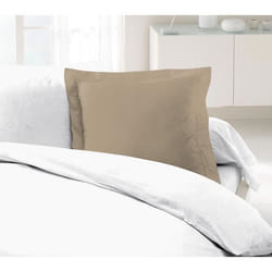 Lovely-home Collection Taies D'Oreillers Coton Beige 63x63 Cm