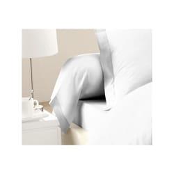 Les Tendances - lovely home Lot de 2 Taies de Traversin 100% coton 85x185 cm - Blanc