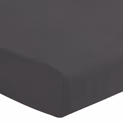 Drap housse 100% Coton 57 fils Anthracite Taille 160 x 200 cm - 160 x 200 cm