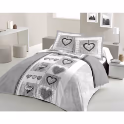 SWEET HEART - 100% Coton / Tissage serré - Une agréable sensation de douceur et de fraicheur pour sublimez vos nuits FINITION ...