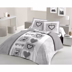 SWEET HEART - 100% Coton / Tissage serré - Une agréable sensation de douceur et de fraicheur pour sublimez vos nuits FINITION ...