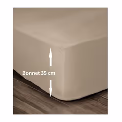 Description générale Le Drap Housse LOVELY HOME est conçu en 100% coton avec 54 fils et un bonnet de 35 cm, idéal pour s'adap ...