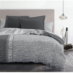 Les Tendances - Parure de couette microfibre 220x240 cm - newspaper