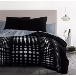 Description générale La parure de couette Microfibre STEEVY est parfaite pour apporter une touche moderne à votre chambre. El ...