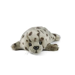 Peluche - Living Nature - Petit phoque - 22 cm - Blanc - Pour enfants à partir de 3 ans