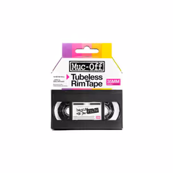 Muc-Off Rim Tape, Rustine de réparation, Pneu tubeless, Rose, Translucide, Boîte