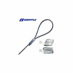 Câble Ø 1 mm. embout boucle et galet N1 autobloquant à déverrouillage intégré. Charge de travail de 0-15 kg. ◉ Détails : Type ...