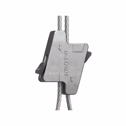 Boite 30 galets B-Lock pour cable 1.5 à 2.5mm charge 70Kg Gripple Simple : Flèches pour indiquer les points d'entrées du câbl ...